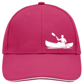 Huuraa Unisex Kappe Canoeing Kajakfahren Geschenk Pink/White Canoeing Mitbringsel