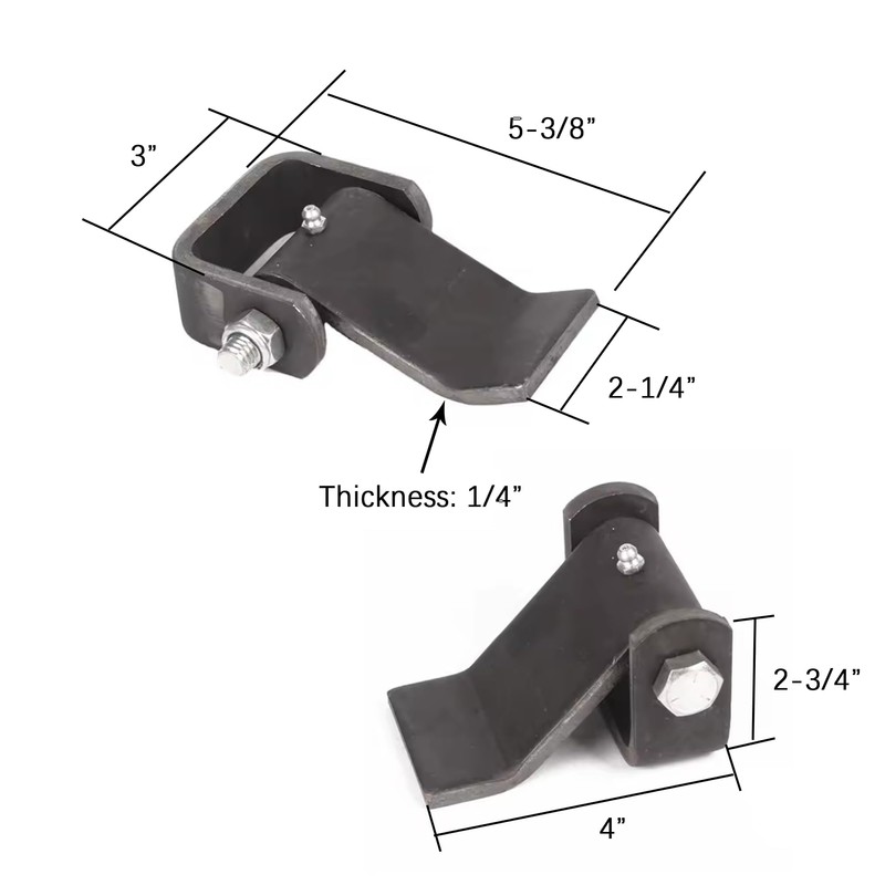 HLMOptimo Weld on Trailer Hinges Heavy Duty Greaseable Dump Trailer