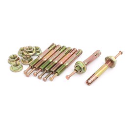 uxcell® M6x45mm Zinc Plated Hammer Drive Anchor Expansion Bolt Fastener 8pcs