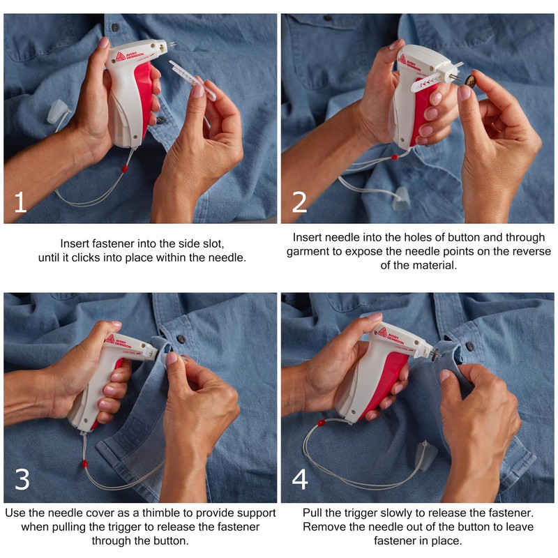 AVERY BUTTONEER RED/White