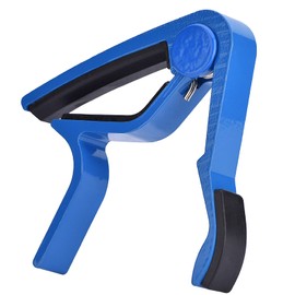 Guitar Capo Tuner, Portable Lightweight Aluminum Alloy Quick Change Tune Clamp Handheld Tuner Capo for Folk Guitar(blue)