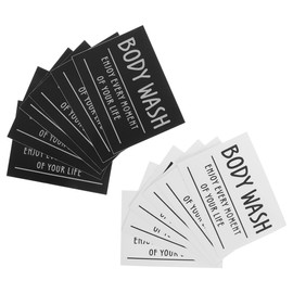 60piezas Etiquetas De Baño Impermeables Para Frascos Y Botellas De Loción Calcomanías Autoadhesivas Para Jabón Champú Y Acondicionador Etiquetas Organizadoras Para Contenedores De Baño