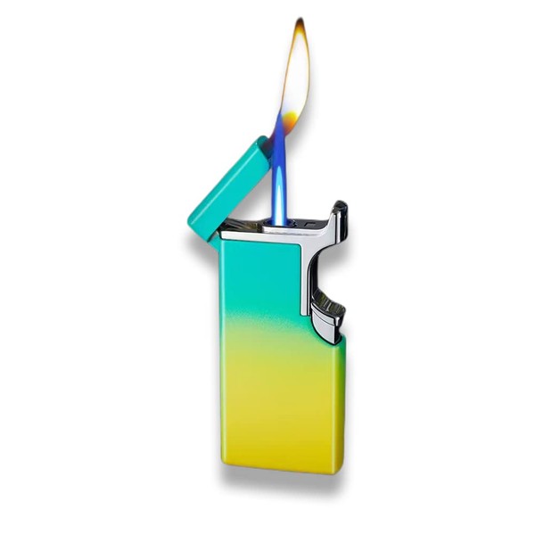 JEOKWMS Butane Lighter Cool Lighters Dual Flame Lighter Windproof Lighter