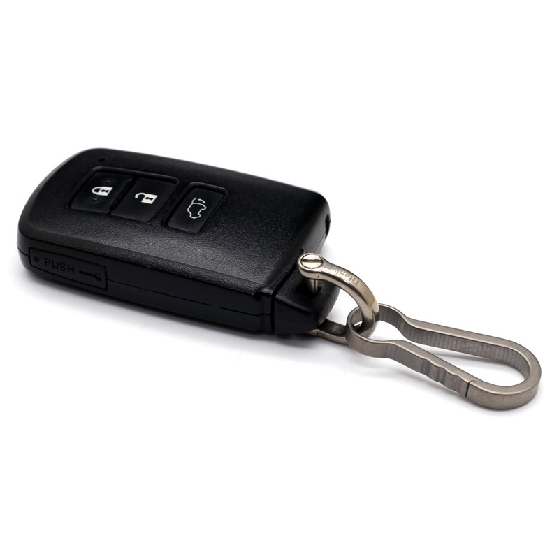 TUNUKE D-Ring, Titanium, Small, Mini, Screw-type, Screwdriver, Key Ring, Key