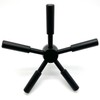 YOSEC 5 Spoke gun safe handle with black matte finish