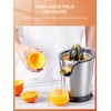 FOHERE Orange Juicer Squeezer Electric Citrus Juicer with Two Interchangeable