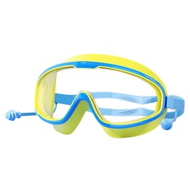 Goggles for Kids 6-14 - Kids Goggles for Swimming | Anti-Fog HD Protection Eyes Cover Adjustable Waterproof Safety for Racing Training Pool Beach Lake Snorkeling Competition