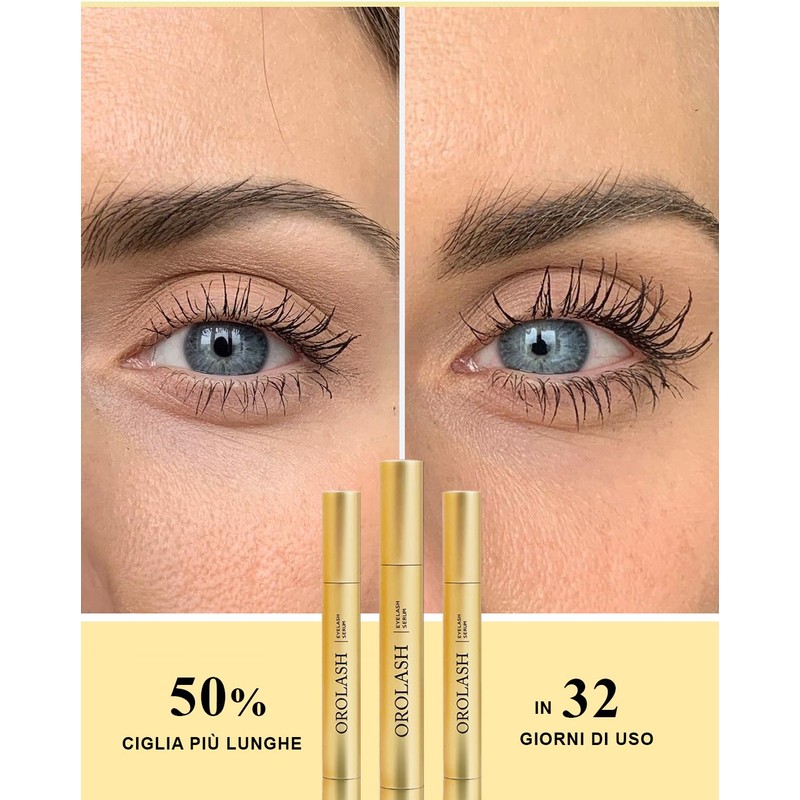Siero Ciglia Allungante e Volumizzante OROLASH 3ML (3 mesi) |