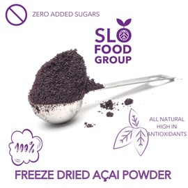 Slofoodgroup Freeze Dried Açaí Powder - Pure Acai Powder from Brazil (1 Lb Açaí), Acai Fruit Powder