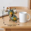 Brizoria Coastal Decor Sea Turtle Figurine Double Turtles Resin Sculpture