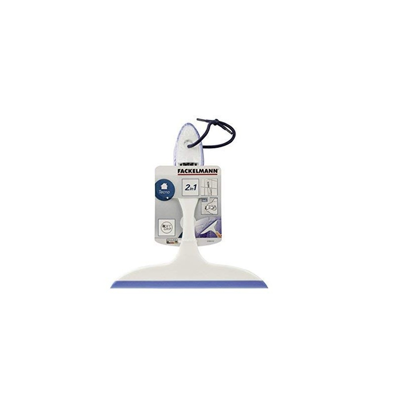 Fackelmann Tecno Raschietto Pulisci Piastrelle, Plastica, Bianco/Blu
