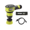 RYOBI USB Lithium Compact Scrubber Kit with 2.0 Ah Battery,