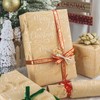 Flyhill Kraft Christmas Wrapping Paper Roll-17 Inch X 32.8 Feet-46.8sqft-Metallic
