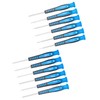 ROTATION 12-Piece Precision Screwdriver Set, Phillips, Slotted, Torx Star, Magnetic