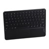 Wireless Keyboard 10in Round Keycap Touchpad Function Portable Widening Enlarging