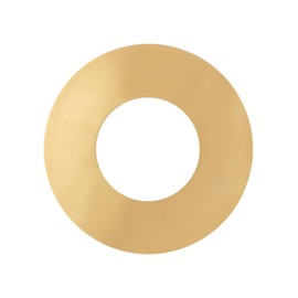 The Can Converter Ceiling Medallion for Recessed Can Light – Home Improvement Decorative Steel Flat Goof Ring & Cover Plate for 5" & 6" Cans, Small Ceiling Medallion for Chandeliers, Brushed Brass