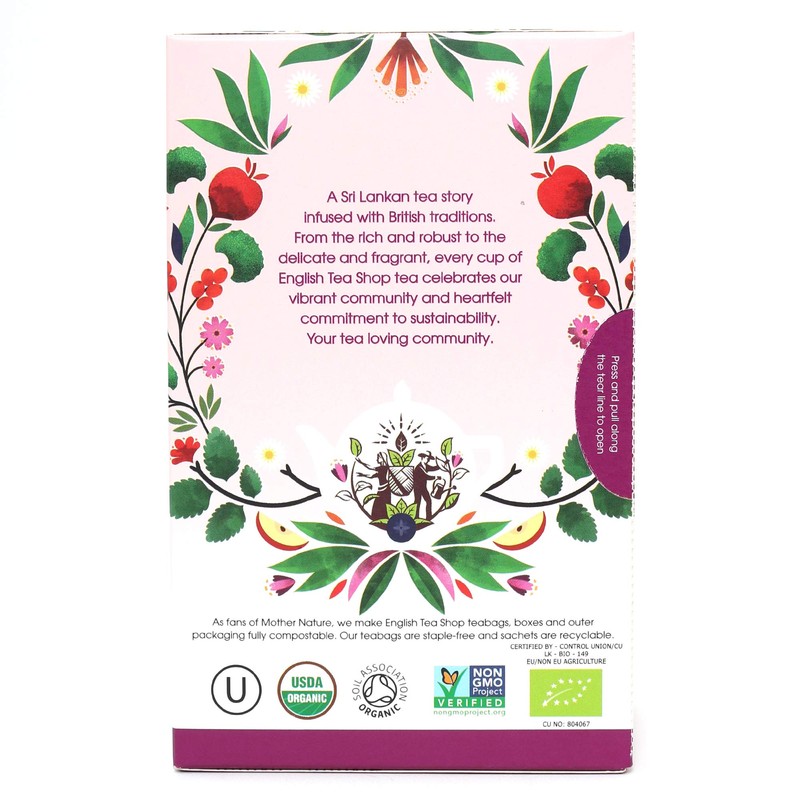 English Tea Shop Women’s Wellness Tea Bag Sachets, 20-Piece