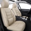 hoozoom Leather Front Car Seat Covers Breathable Seat Covers Waterproof
