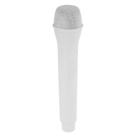 Fake Microphone for Karaoke, Microphone Model, Pretend Play Microphone Toy, Kids Toy Microphone, Close to Real Mic, 1:1 Simulation Microphone, Costume, Banquet Goods(White)