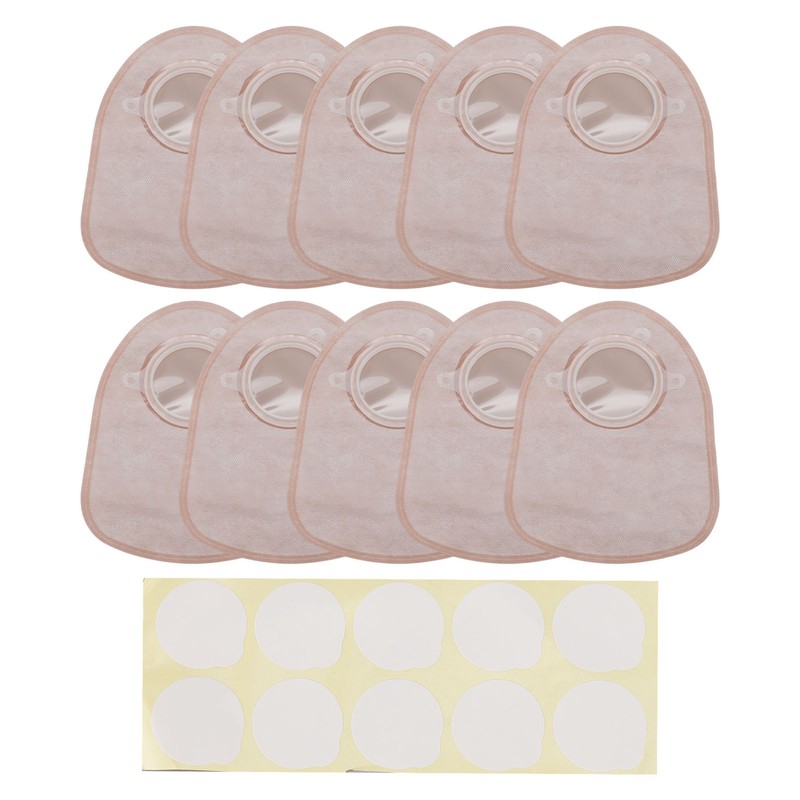 10pcs Colostomy Bag Leakage Proof Non Woven Fabric Ostomy Pouches