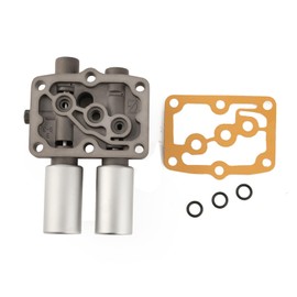 ISINSWIFT Transmission Dual Linear Shift Solenoid 28250-P6H-024 Fit for Acura MDX CL TL Honda Accord Odyssey Prelude Pilot with 1PCS Gasket and 3PCS O-Rings 28250P6H024