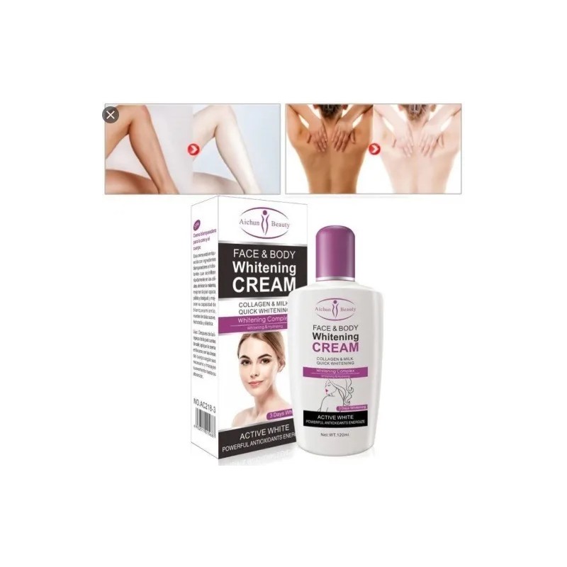Crema Original Blanquea Aclara Piel Más Blanca 3 Tonos Efect