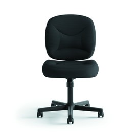HON ValuTask Low Back Task Chair - Mesh Computer Chair for Office Desk, Black (HVL210)