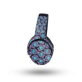 MightySkins Glossy Glitter Skin Compatible with Skullcandy Crusher ANC 2 - Crystalline Roses | Protective, Durable High-Gloss Glitter Finish | Easy to Apply