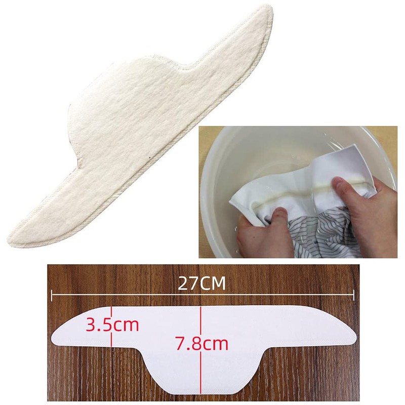 Disposable Collar Protector Sweat Pads - White Collar Grime, 40