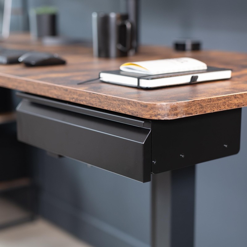 VIVO 16 inch Under Desk Slide Out Drawer with Power