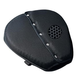 SUNPIE Motorcycle Gel Seat Cushion Pad with Sun Protection Covers, Universal 3D Honeycomb Motorcycles Foldable Seat Cover Breathable Comfortable UV Resistance for Motorbike Long Rides