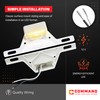 Command Electronics 12V LED License Plate Light with Mounting Bracket