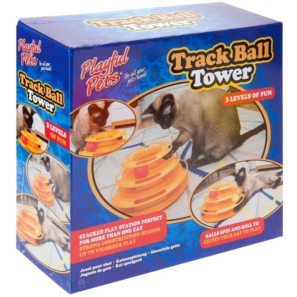 Yellow Kitticat Track Ball Tower Set - (1 Pc.) -