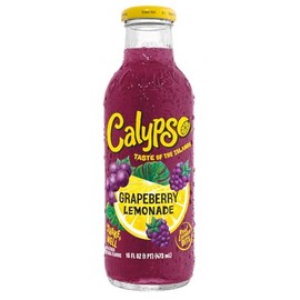 Calypso Lemonades | Made with Real Fruit and Natural Flavors | Grapeberry, 16 Fl Oz (Pack of 12)
