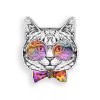 Real Sticky Cat Sticker Bow tie Sunglasses Kitty Laptop Cup