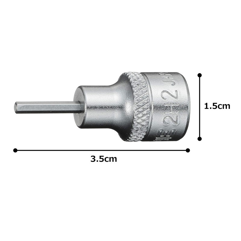 TONE Hexagon Socket HP2H-02 Insertion Angle 0.25 inch (6.35 mm)