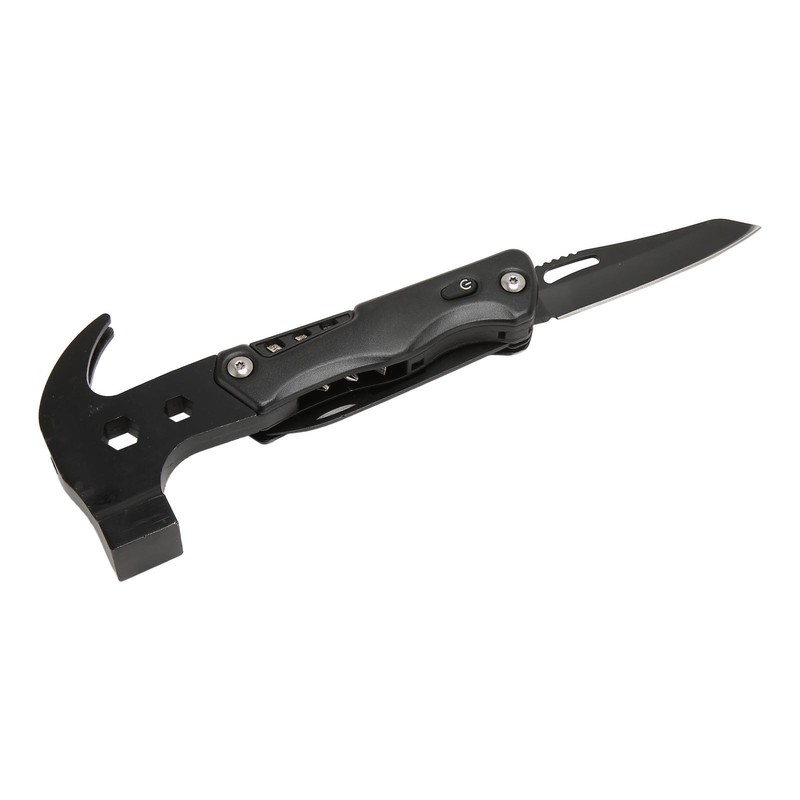 Multifunctional Hammer Foldable Small Portable Multitool Hammer with LED Light