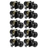 goldenwarm Black Door Knobs, Matte Black Privacy Door Knob Interior,
