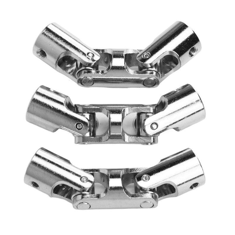 3Pcs 5mm to 5mm Inner Dia Rotatable Universal Steering Shaft