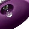 Industrial Retro Designed Matt Purple Curved Metal Ceiling Pendant Light