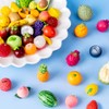 Mini Fruit Figurines for DIY Decoration – 30-Piece Resin Miniature