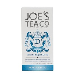 Joe's Tea Ever-So-English Decaf Organic Pyramid Tea Bags, 15-Count