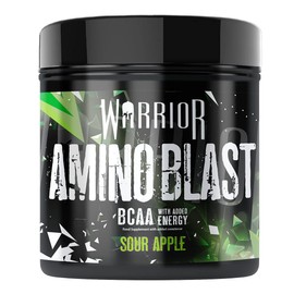 Warrior, Amino Blast - 270g - Branch Chain Amino Acid Powder (BCAA) - Helps Build Lean Muscle and Speed Up Recovery, Sour Apple