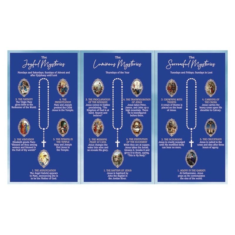 How to Pray the Rosary Trifold Card