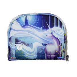 ergobag LED Zippies School Bag Accessory Front Pocket Motif Worlds Primary School, Unicorn - Blue, Minimalistic