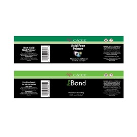 Acrylic Nail Acid Free Primer & Pro Bond Nail Prep 0.5 oz by Cacee, for Gel Polish, Low Odor, UV/LED, Acrylic Nails Compatible (Acid Free + Probond)