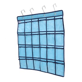 Operitacx Handytasche Taschenorganisator Für Das Klassenzimmer Kleiderschrank Aufbewahrungstaschen Hängen Telefone Kabelbinder Mobiltelefonständer Wasserdichte Handybeutel Korb Blue Vlies