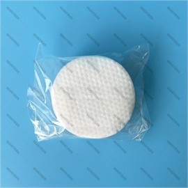 Individually Wrapped Round Pearl Pattern Cotton Pads with Concentrated Salicylic Acid Klen Thick 50pcs [Diameter 6cm] 10ea