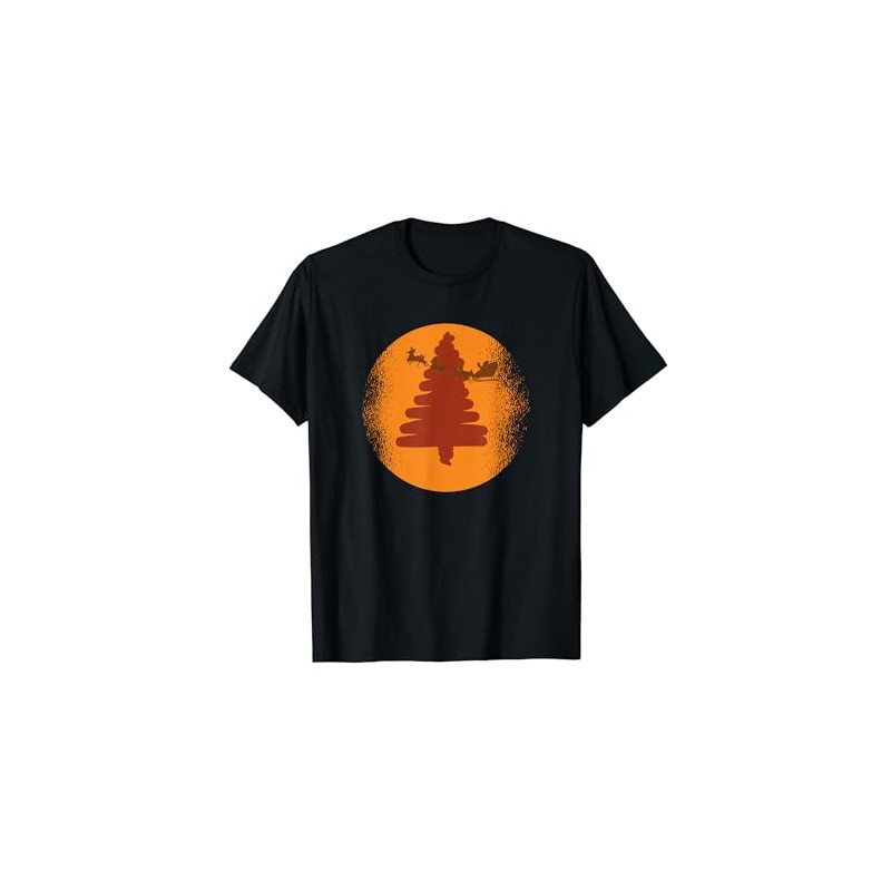 Merry Christmas Tree T-Shirt, black