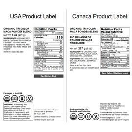 Food to Live Organic Tri-Color Maca Powder Blend, 8 Ounces – Red, Yellow and Black Maca for Energy, 100% Natural Superfood, Perfect for Baking and Smoothies, Non-GMO, Vegan, Kosher, Bulk